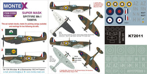 Montex K72011 SPITFIRE Mk I 1/72
