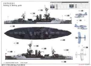 Trumpeter 06711 USS New York BB-34 1/700 – Bild 7