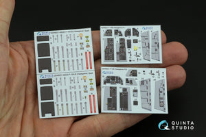 Intérieur imprimé en 3D et coloré sur papier décalcomanie Quinta Studio QD48221 F-16B (Hasegawa) 1/48 – image 6