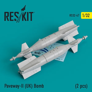 RESKIT RS32-0047 Paveway-II (Royaume-Uni) Bombe (2 pièces) 1/32