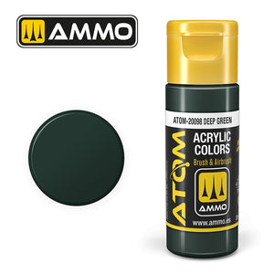 AMMO de Mig Jimenez 20098 ATOM COLOR Vert foncé 20 ml