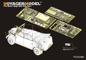 Maquette Voyager PE35389 Steyr 1500A Kommandeurwagen allemand de la Seconde Guerre mondiale pour TAMIYA 35235 1/35