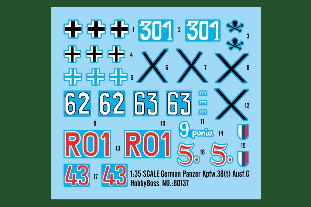 Hobby Boss 80137 Panzer allemand Kpfw.38(t) Ausf.G – immagine 3