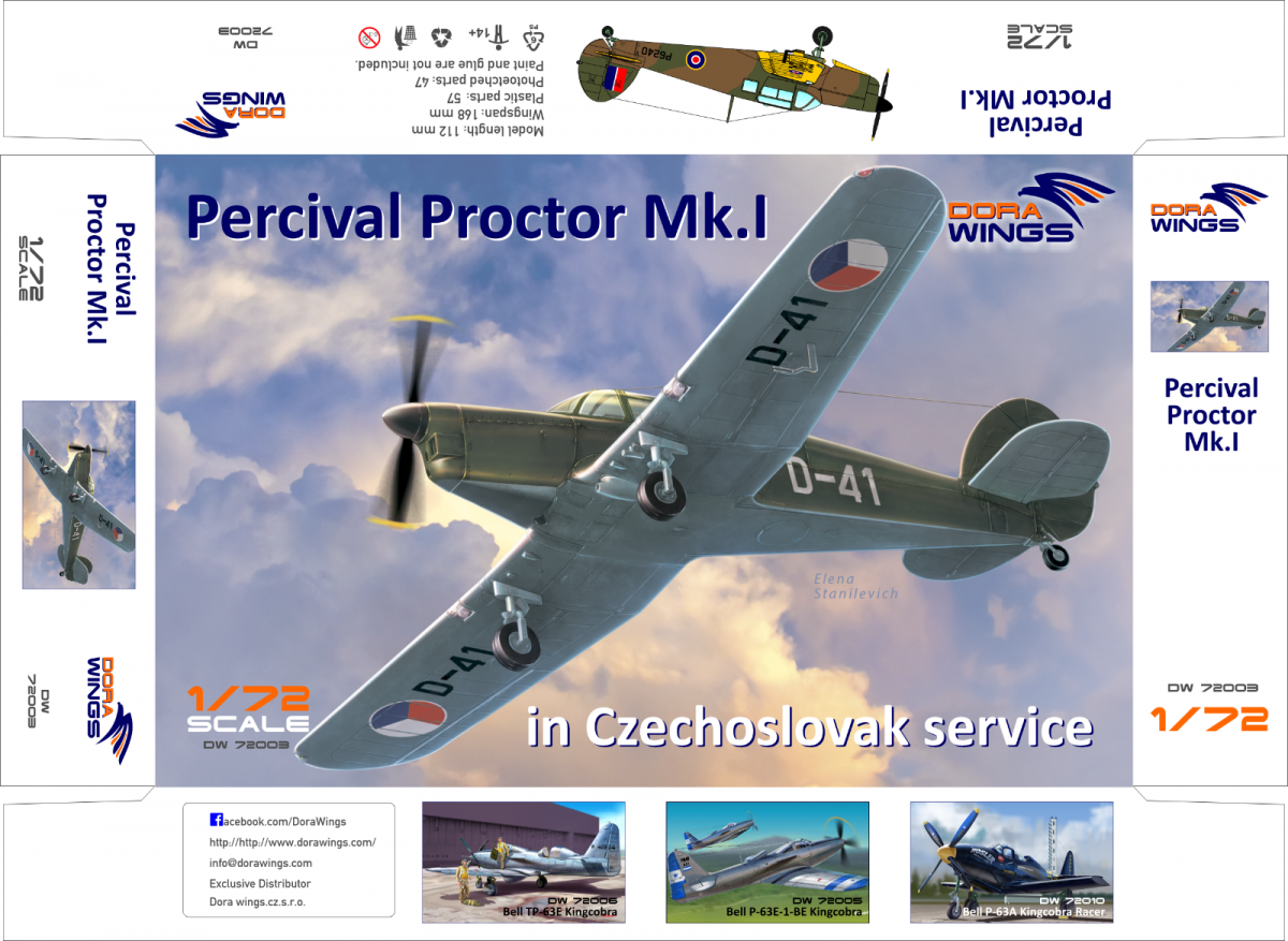 Dora Wings 72003 Percival Proctor Mk.1 Tchécoslovaquie 1/72