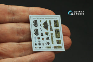 Intérieur coloré imprimé en 3D sur papier décalcomanie pour F6F-5 Hellcat (Eduard) - Quinta Studio QD72148, échelle 1/72 – image 5