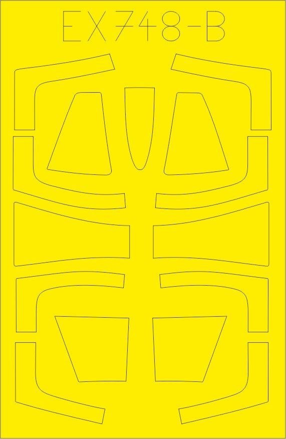 Eduard EX748 F-104DJ TFace pour maquette Kinetic au 1/48 – Bild 2