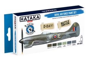 Hataka HTK-BS07 BLUE LINE – Coffret de peinture Royal Air Force 6 x 17 ml