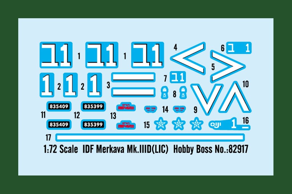 Hobby Boss 82917 IDF Merkava Mk.IIID (LIC) 1/72 – zdjęcie 2