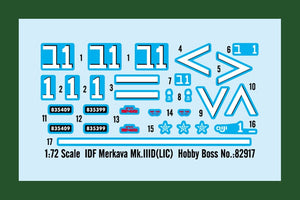 Hobby Boss 82917 IDF Merkava Mk.IIID (LIC) 1/72 – zdjęcie 2