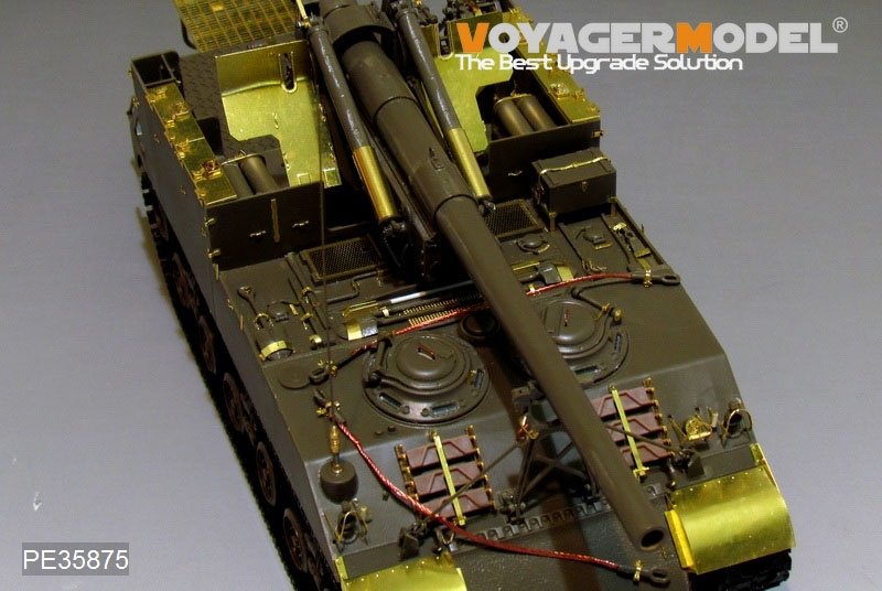 Maquette Voyager PE35875 Canon automoteur américain M40 de base de la Seconde Guerre mondiale (base d&amp;#39;antenne incluse) pour Tamiya 1/35 – imagen 4