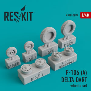 RESKIT RS48-0074 F-106 (A) Jeu de roues Delta Dart 1/48
