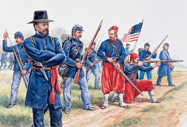 Italeri 6012 Infanterie de l'Union et Zuaves
