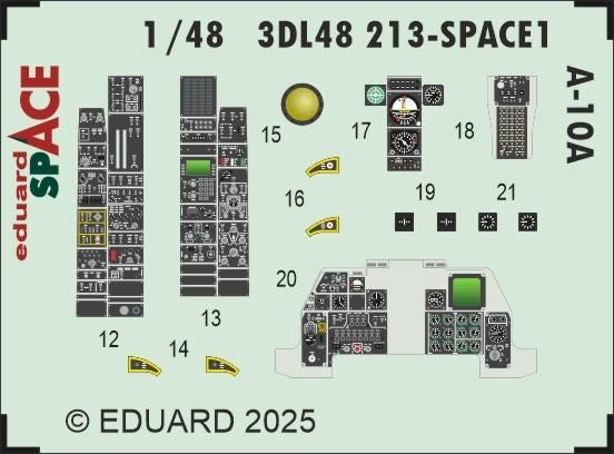 Eduard 3DL48213 A-10A SPACE GREAT WALL HOBBY 1/48 – immagine 3