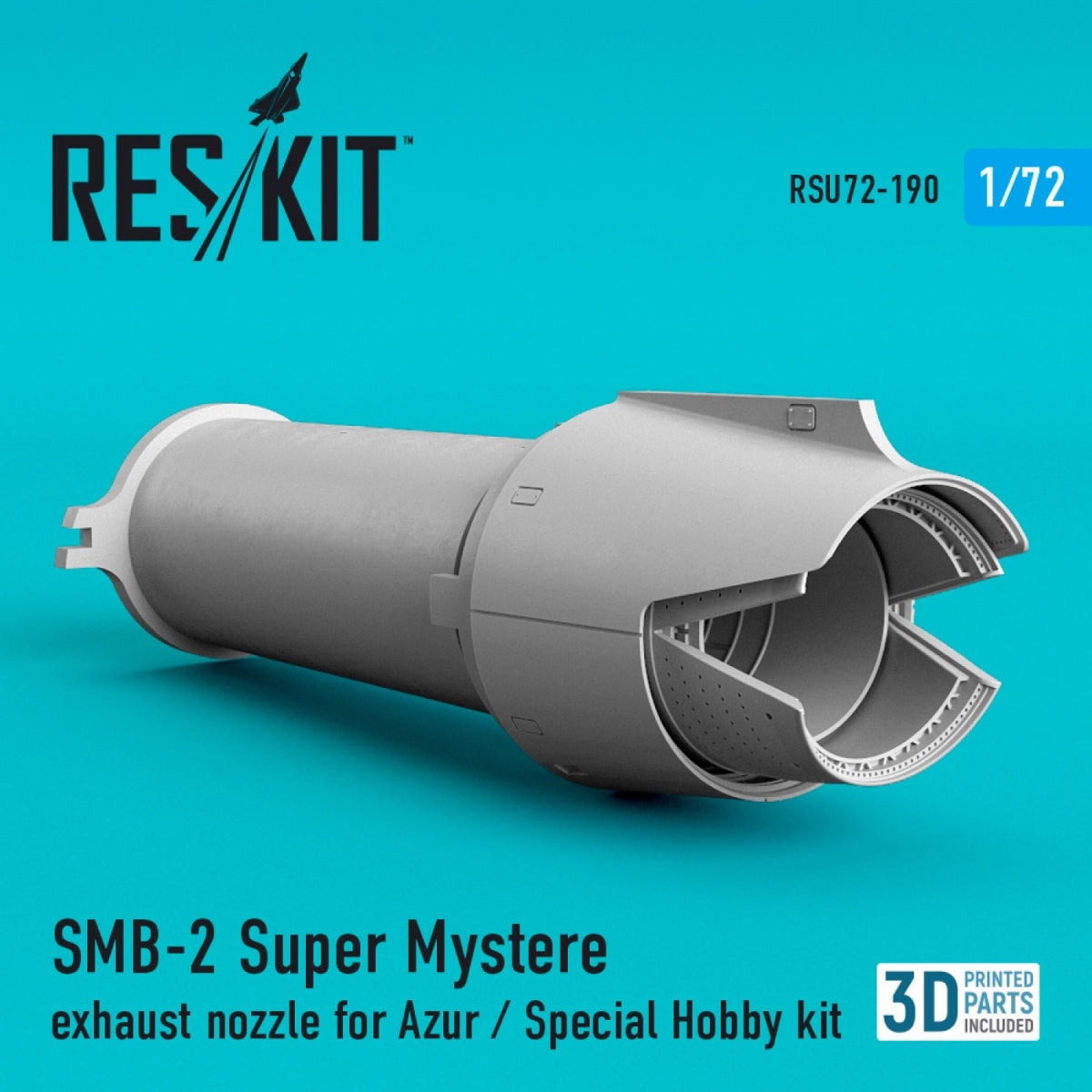RESKIT RSU72-0190 SMB-2 Super Mystère exhaust nozzle for Azur / Special Hobby kit 1/72