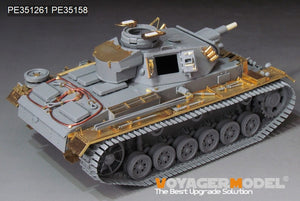 Voyager Model PE351261 WWII German Pz.KPfw.III Ausf.N early version upgrade set basic For DRAGON 6606 1/35 – zdjęcie 2