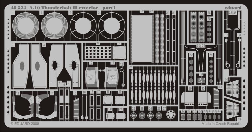 Eduard 48573 A-10 extérieur 1/48 (HOBBY BOSS)