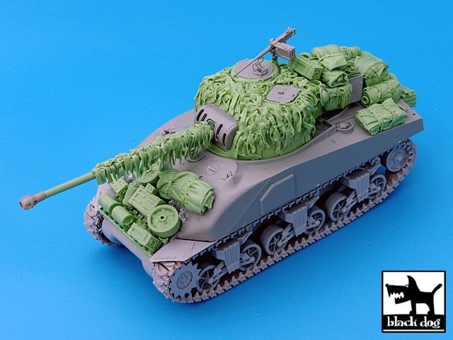 Black Dog T35028 Filet de camouflage en ruban de jute pour Sherman Firefly britannique 1/35  – image 5