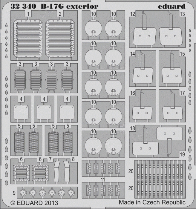 Eduard 32340 B-17G extérieur 1/32 HK Models