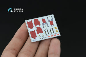 Intérieur imprimé et coloré en 3D sur papier décalcomanie (Hasegawa) de la Kawasaki T-4 (Quinta Studio QD+48349) (avec pièces en résine imprimées en 3D) 1/48 – image 12