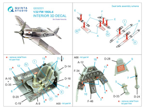 Intérieur coloré imprimé en 3D sur papier décalcomanie Quinta Studio QD32221 FW 190A-4 (Zoukei Mura SWS) 1/32 – image 2