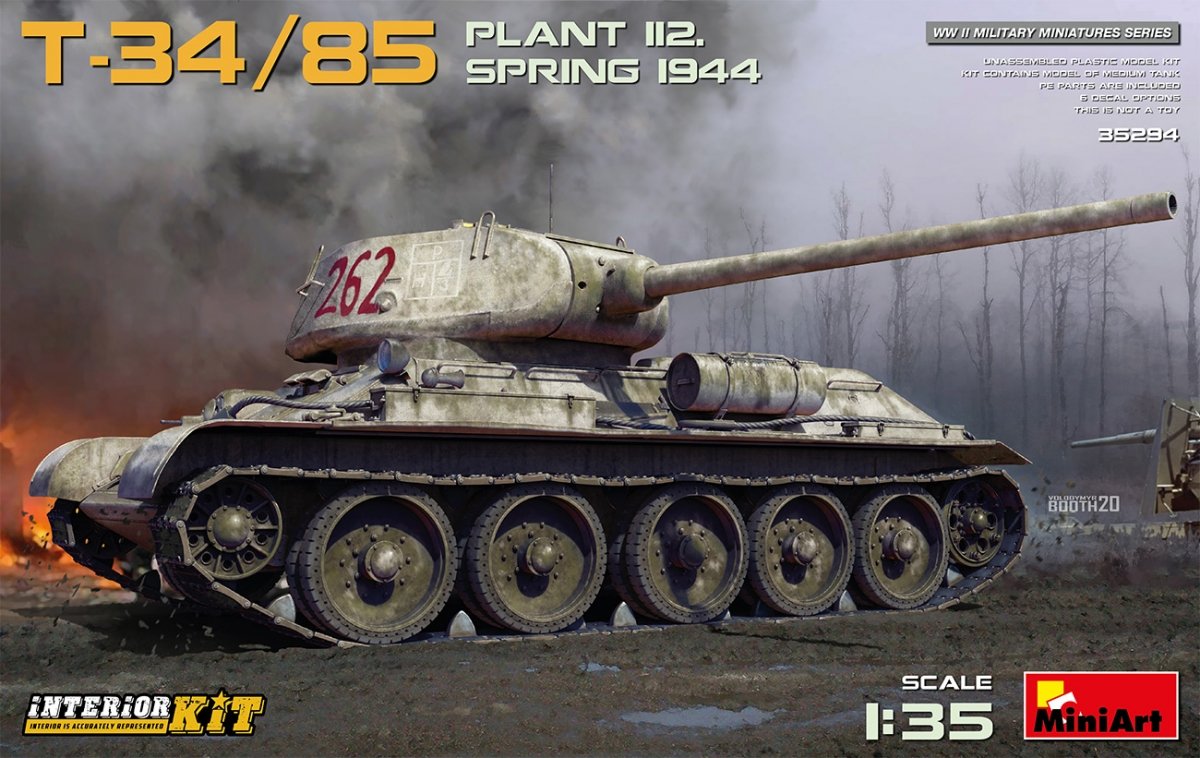 MiniArt 35294 T-34/85 USINE 112. PRINTEMPS 1944. KIT INTÉRIEUR 1/35