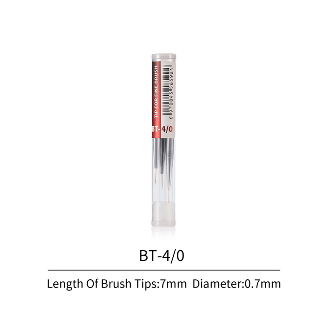Embouts de pinceaux fins DSPIAE FBT-4/0 4/0 (lot de 3) / Embouts de pinceaux de précision