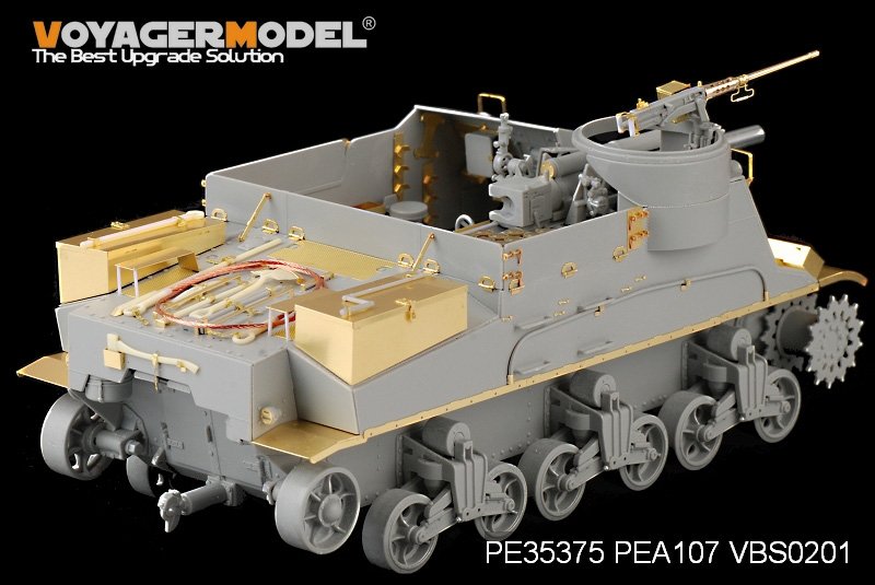 Maquette Voyager PE35375 Fusil américain M7 Priest de la Seconde Guerre mondiale (production intermédiaire) avec étui à munitions et ensemble téléphonique pour DRAGON 6637 au 1/35 – immagine 10