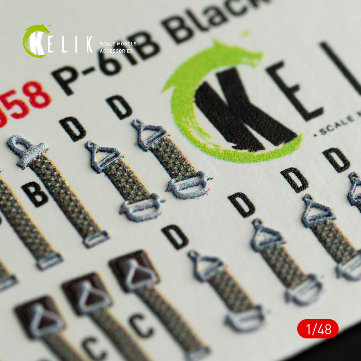 KELIK K48058 P-61B BLACK WIDOW - Décalcomanies 3D pour intérieur de maquette GWH au 1/48  – Bild 5