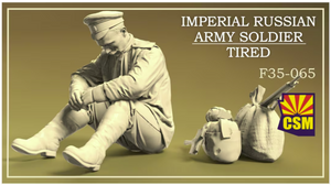 Figurine Copper State Models F35-065 Soldat fatigué de l&amp;#39;armée impériale russe, échelle 1/35