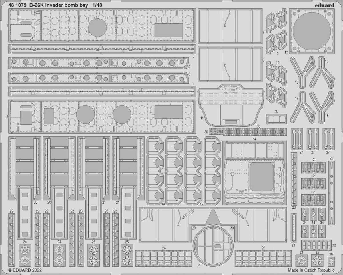 Eduard BIG49326 B-26K Invader ICM 1/48 – immagine 3