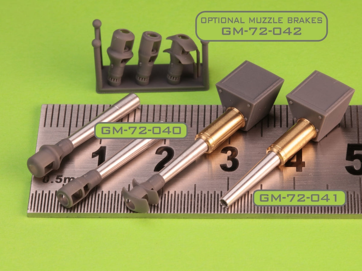 Master GM-72-040 Sturmhaubitze 42 - 10.5 cm StuH 42 L/28 - canon fonctionnel avec frein de bouche et manchon en résine 1/72 – imagen 3