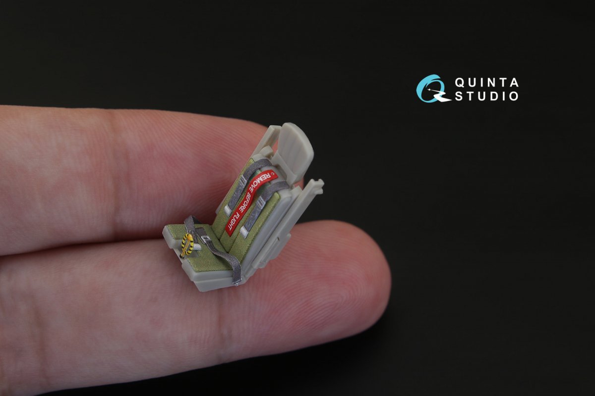 Intérieur imprimé en 3D et coloré sur papier décalcomanie Quinta Studio QD48124 A-1J (pour maquette Tamiya) 1/48 – image 6