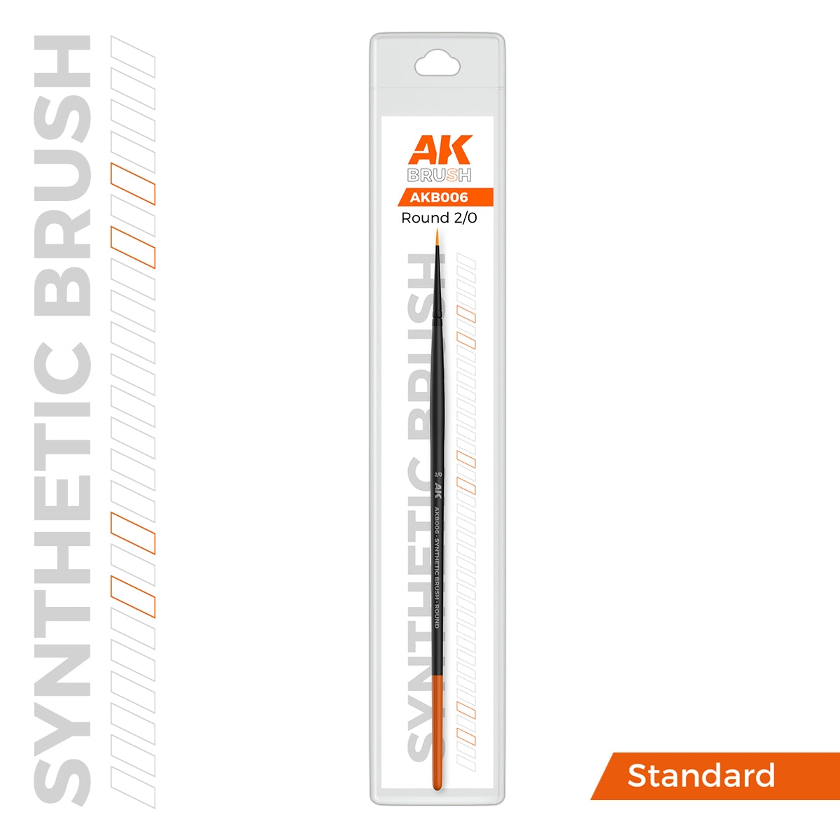 AK Interactive AKB006 AK SYNTHETIC BRUSH – ROUND 2/0 – imagen 2