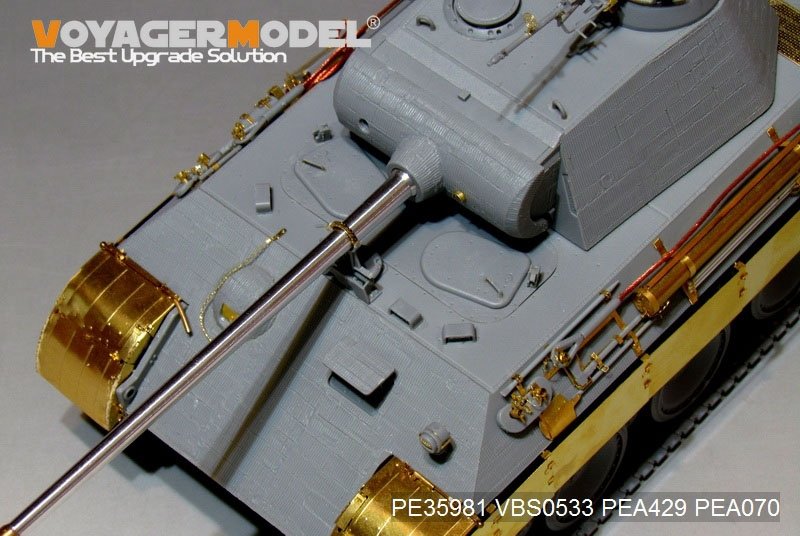 Maquette Voyager PE35981 Char Panther A allemand de la Seconde Guerre mondiale (modèle de base) pour TAKOM au 1/35 – Bild 14