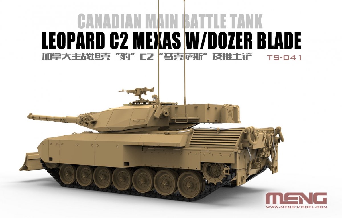 Maquette Meng TS-041 Leopard C2 Mexas avec lame de bulldozer 1/35 – Bild 4