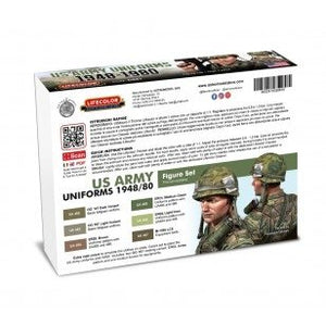 Coffret de peinture acrylique Lifecolor CS61 « Uniformes américains » (6 x 22 ml) – image 2