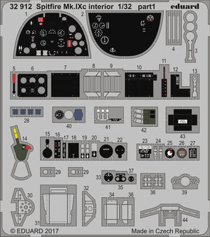 Intérieur du Spitfire Mk. IXc Eduard 32912 REVELL 1/32
