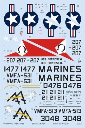 Eduard D48095 F-4B MARINES TAMIYA 1/48 – immagine 2