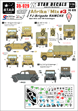 Star Decals 35-929 German Afrika Mix 3 1/35