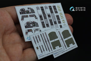 Intérieur coloré imprimé en 3D sur papier décalcomanie (KittyHawk) Quinta Studio QD32082 F-5F-2 1/32 – immagine 2