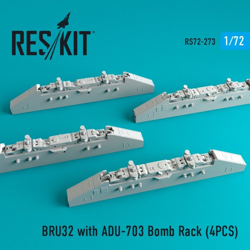 RESKIT RS72-0273 BRU32 avec support de bombes ADU-703 (4 pièces) 1/72