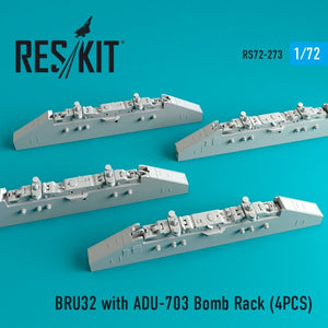 RESKIT RS72-0273 BRU32 avec support de bombes ADU-703 (4 pièces) 1/72