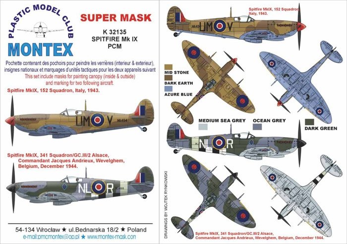Montex K32135 Spitfire MkIX 1/32