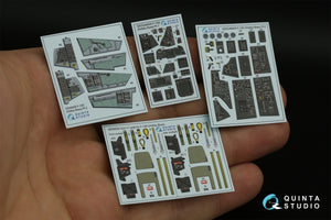 Intérieur imprimé en 3D et coloré sur papier décalcomanie Quinta Studio QD48405 F-14D (Hobby Boss) 1/48  – image 3