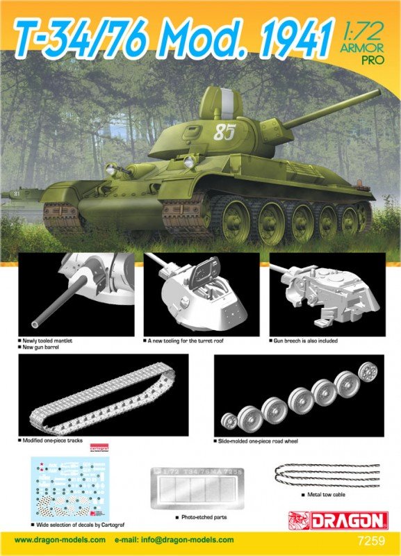 Dragon 7259 T-34/76 Mod. 1941 1/72