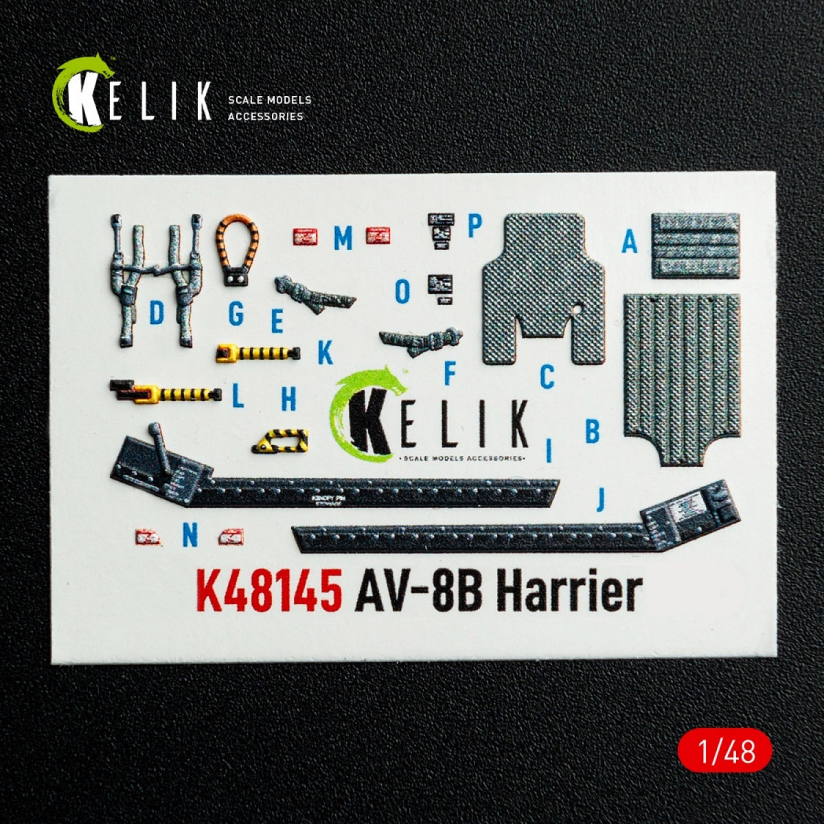 Kelik K48145 AV-8B Harrier - interior 3D decals for Hasegawa kit 1/48