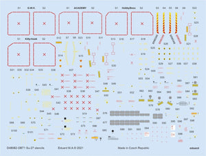 Pochoirs Eduard D48082 Su-27 ACADEMY/KITTY HAWK/HOBBY BOSS/GWH 1/48 – image 2