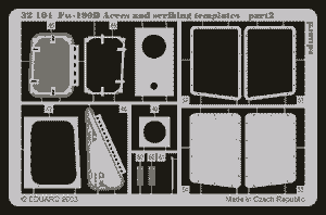 Gabarits d&amp;#39;accès et de gravure Eduard 32104 Fw 190D 1/32 HASEGAWA – image 2