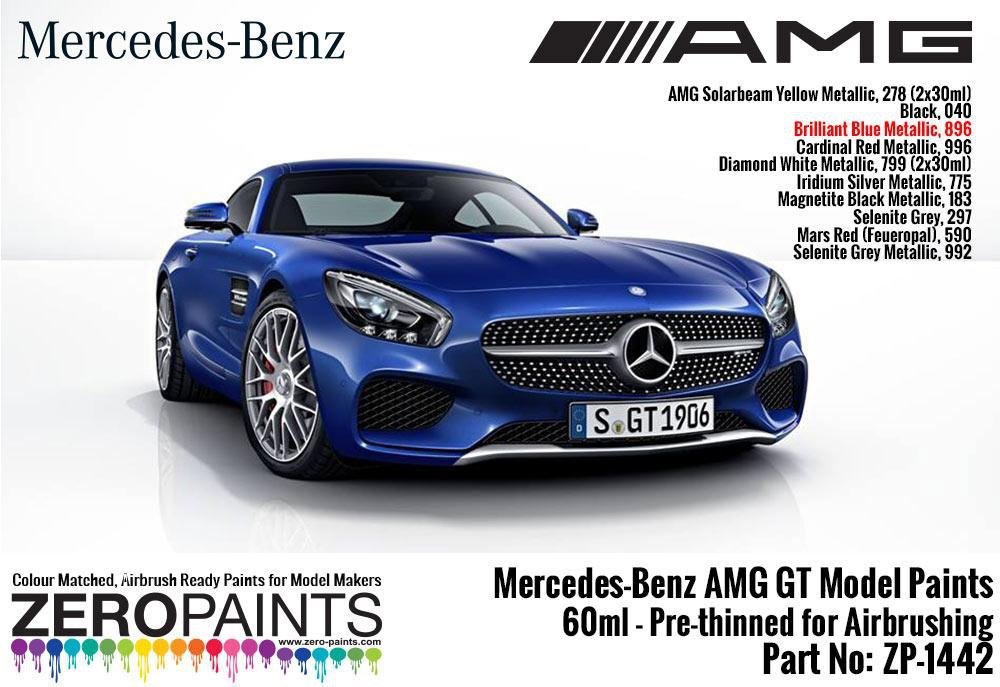 Peinture métallisée Bleu brillant 896 Mercedes-AMG GT Zero Paints ZP-1442-BRILLIANT 60 ml