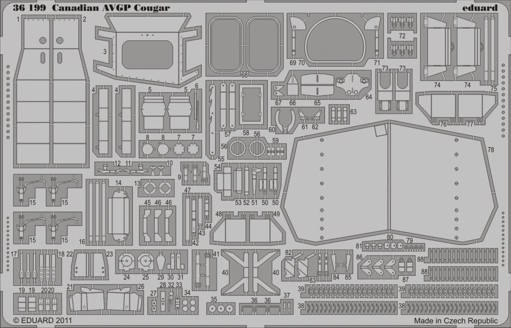 Eduard 36199 Cougar AVGP canadien 1/35 Trumpeter